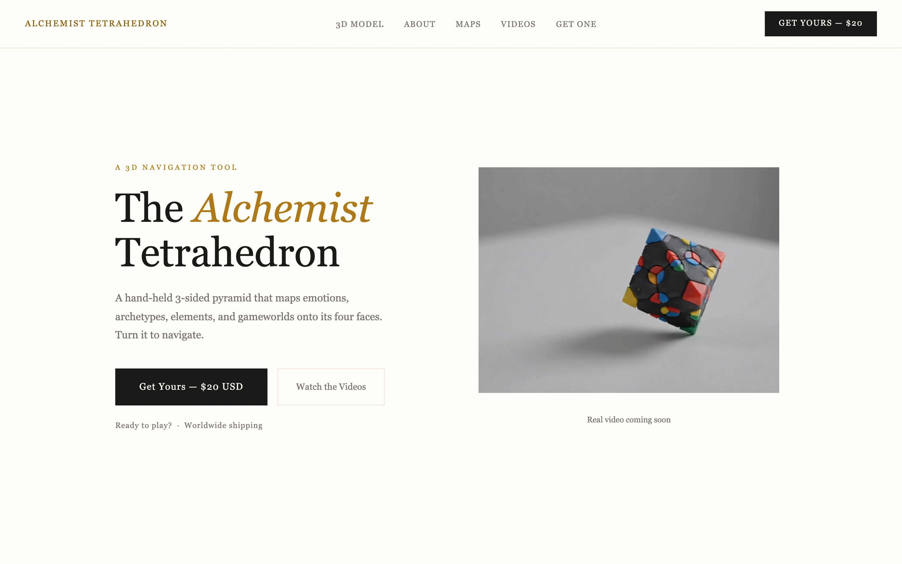 Alchemist Tetrahedron hero