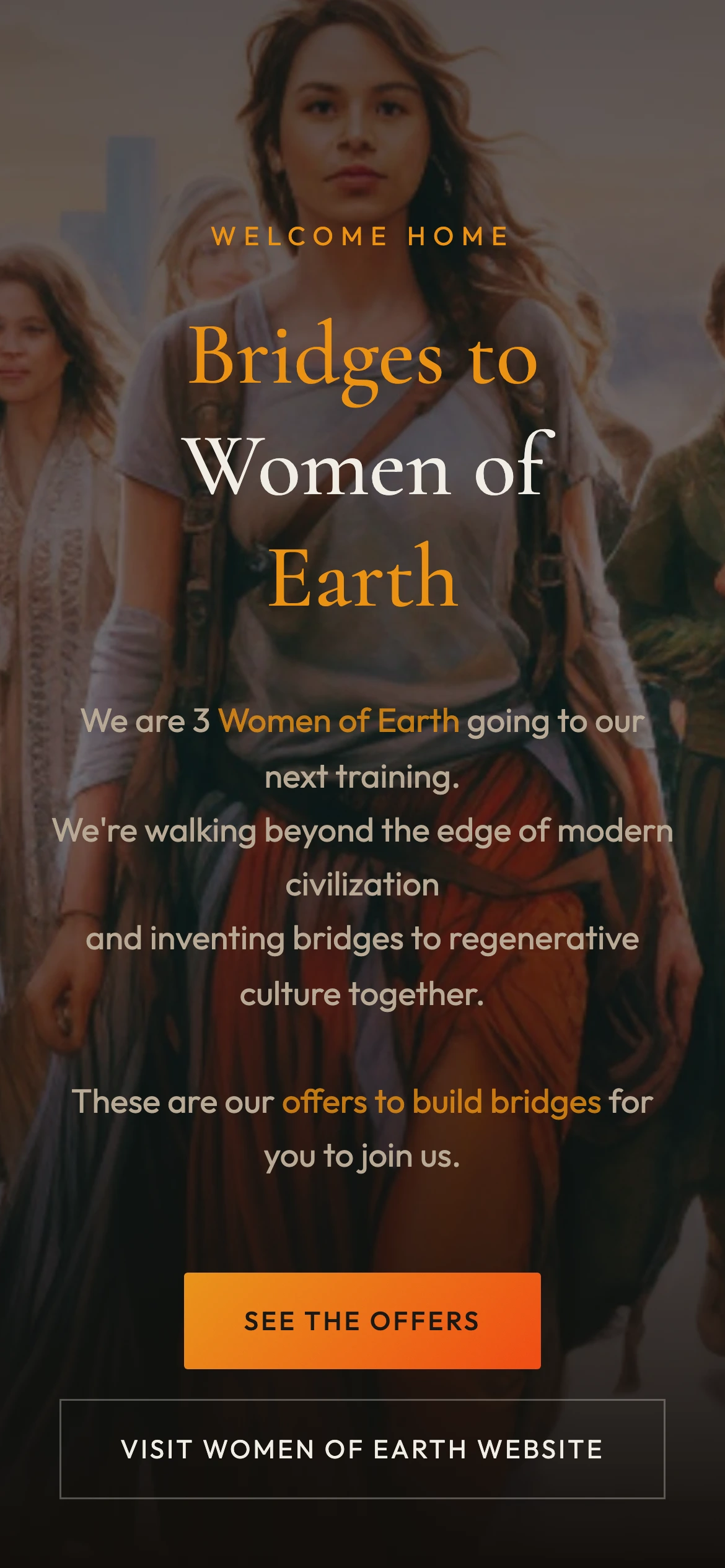 Bridges to Women of Earth on mobile