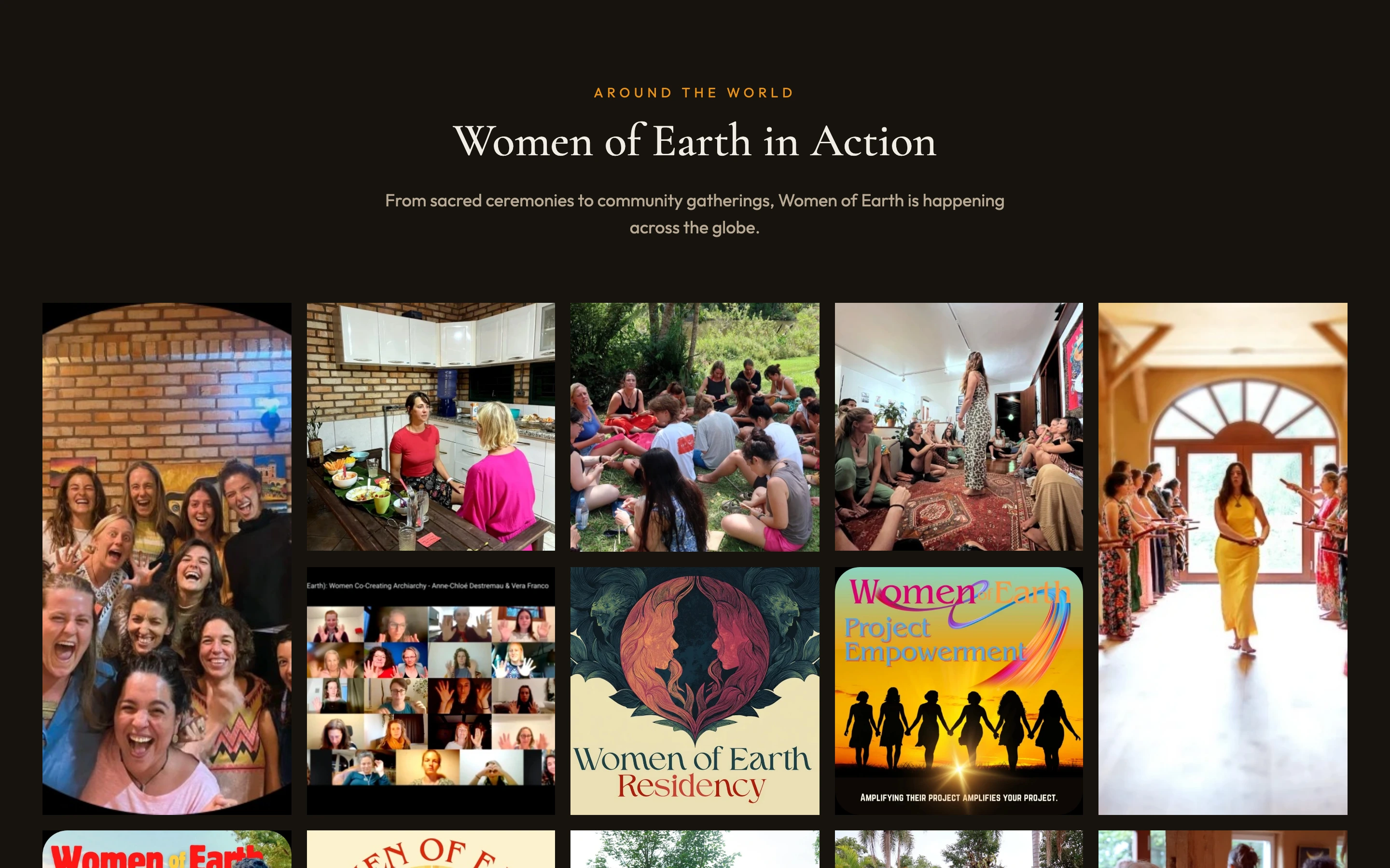 Gallery of Women of Earth gatherings